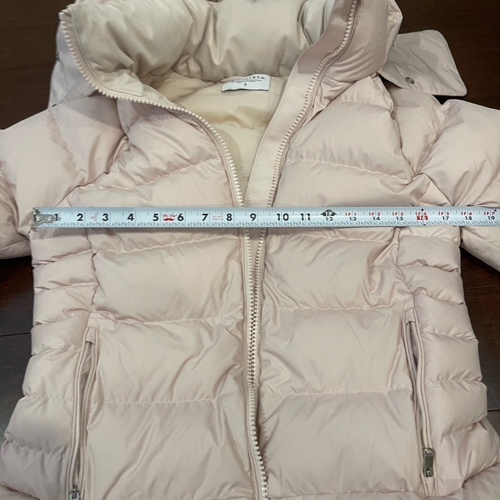 guc athleta downtown Pink puffy coat Jacket small - Picture 3 of 11